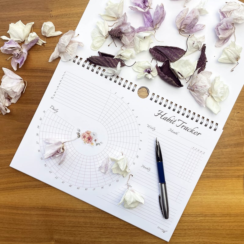 HADIGU Habit Tracker  Habit Tracker Journal  Habit Tracker Calendar  Spiral Bound and Hanger. - Image 3